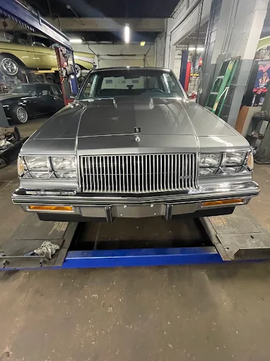 Buick Grand National in the Janis Transmission shop in Akron